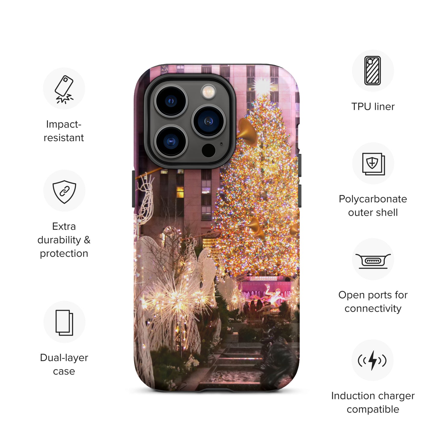 Elfi's iPhone® 14 Olidaytours Rockefeller Center Christmas Tree