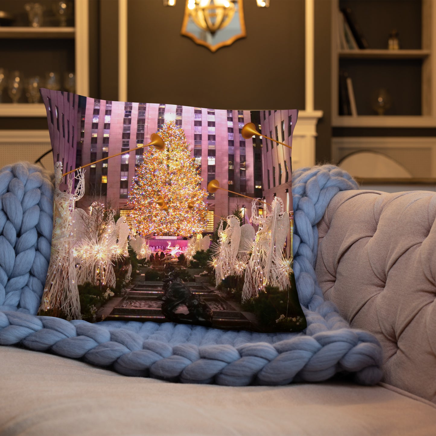 ODTC Premium-Kissen "NYC Collection Christmas Tree/Skyline"